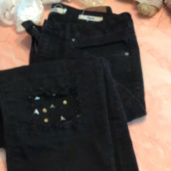 Black Jeans size  7  Legging - Picture 2 of 4